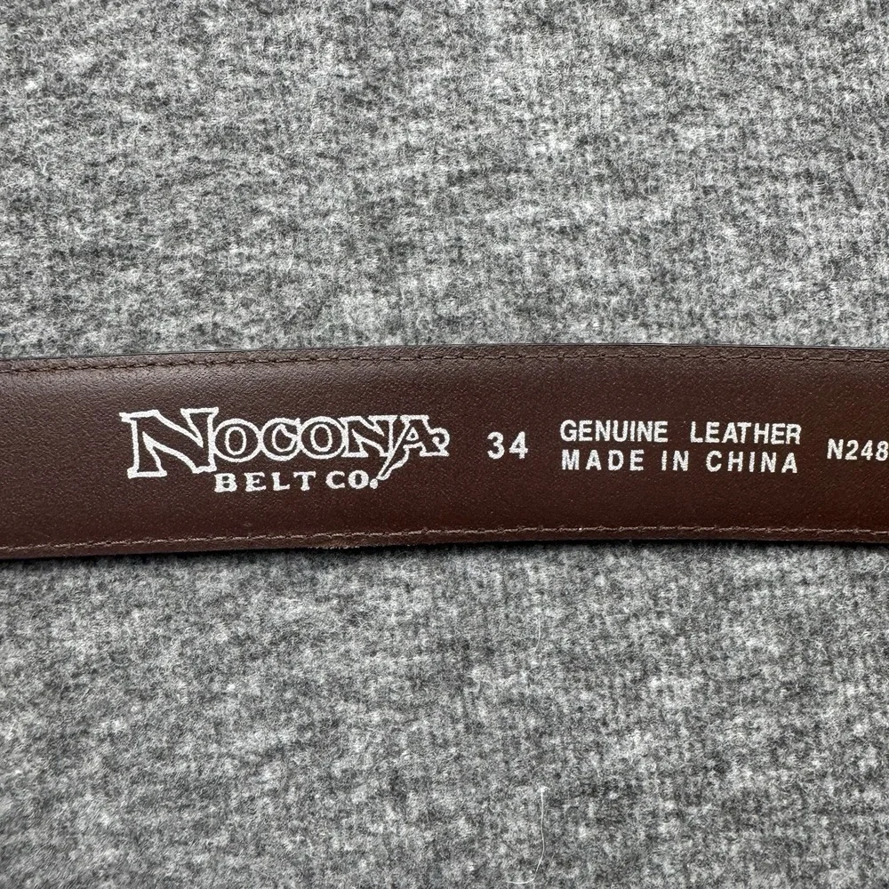 Nocona Brown Belt Southwest‎ Western Cowboy N2483602 Size 34 *READ*